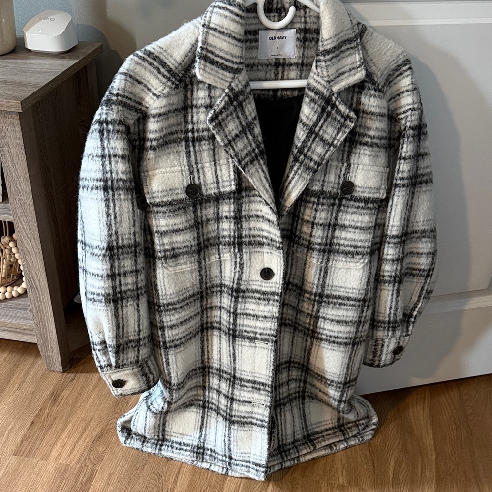 Old Navy Monochrome Checkered Jacket